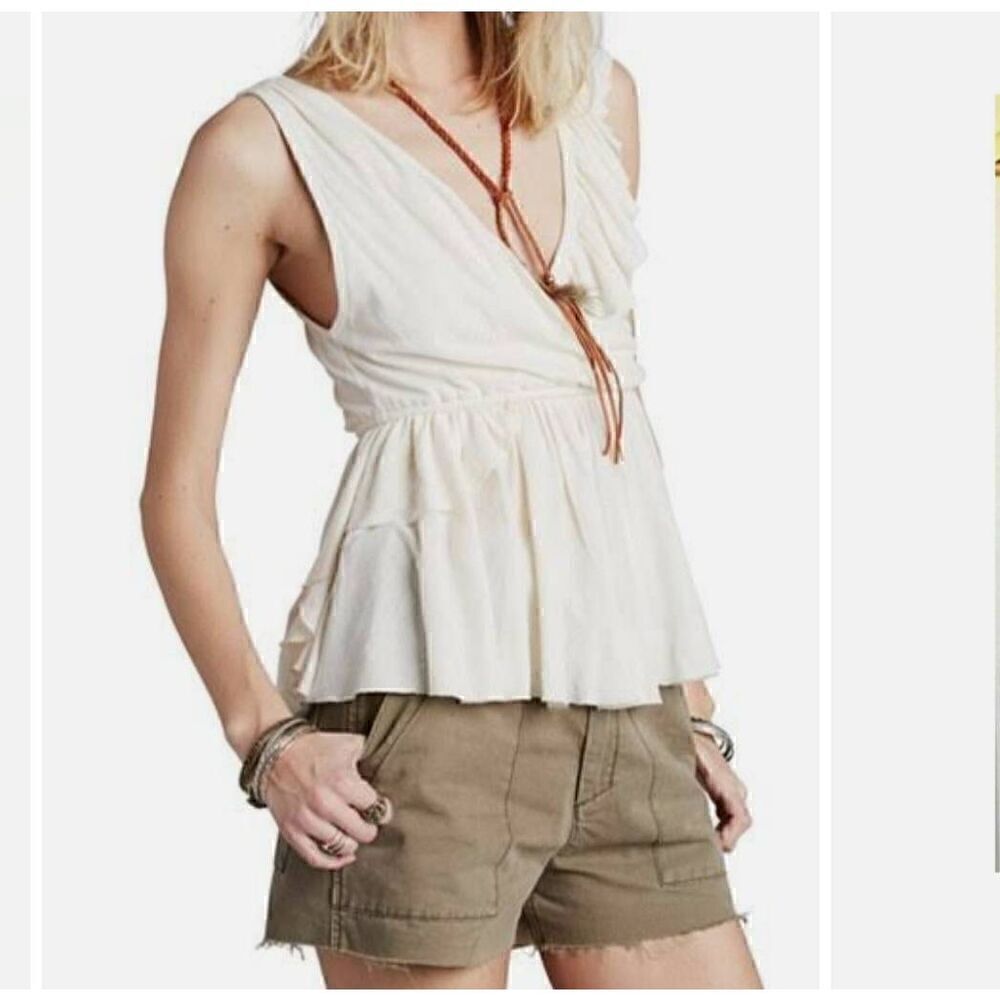 NWT Free People Float Away Asymmetrical Tank Top
